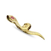 Pandantiv argint placat cu aur galben Snake DiAmanti AP20341-AS